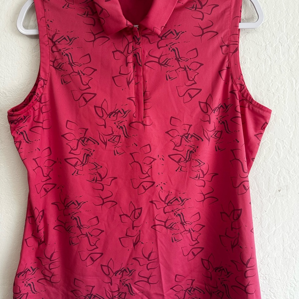 Women's Golf Sleeveless Pink Top